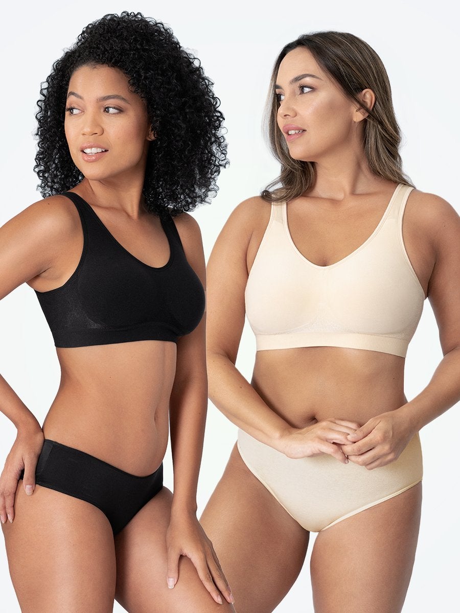 2-Pack Daily Comfort Wireless Shaper Bra