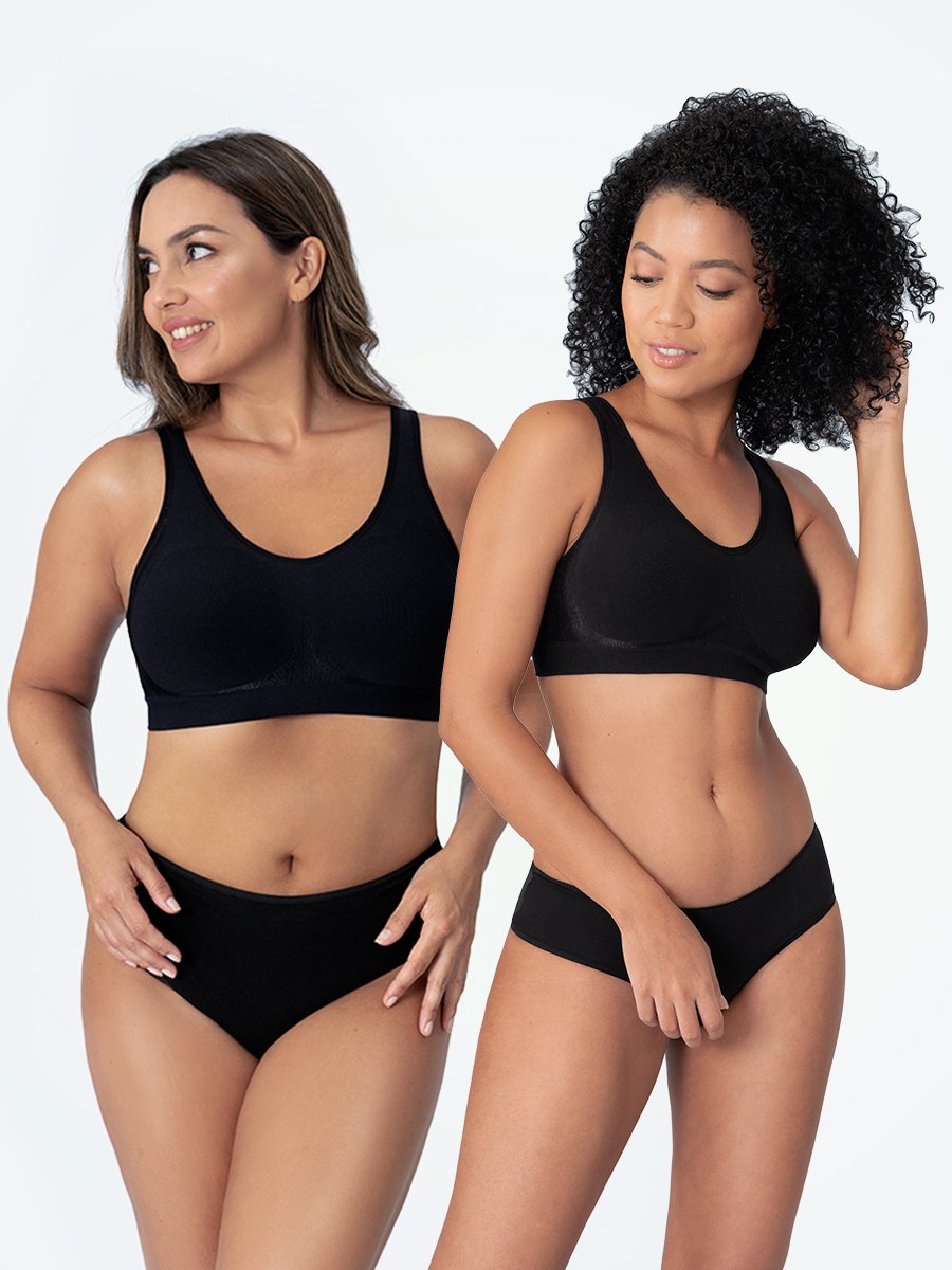 2-Pack Daily Comfort Wireless Shaper Bra