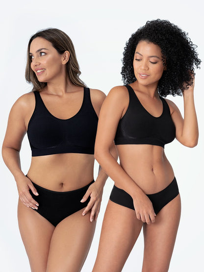 2-Pack Daily Comfort Wireless Shaper Bra