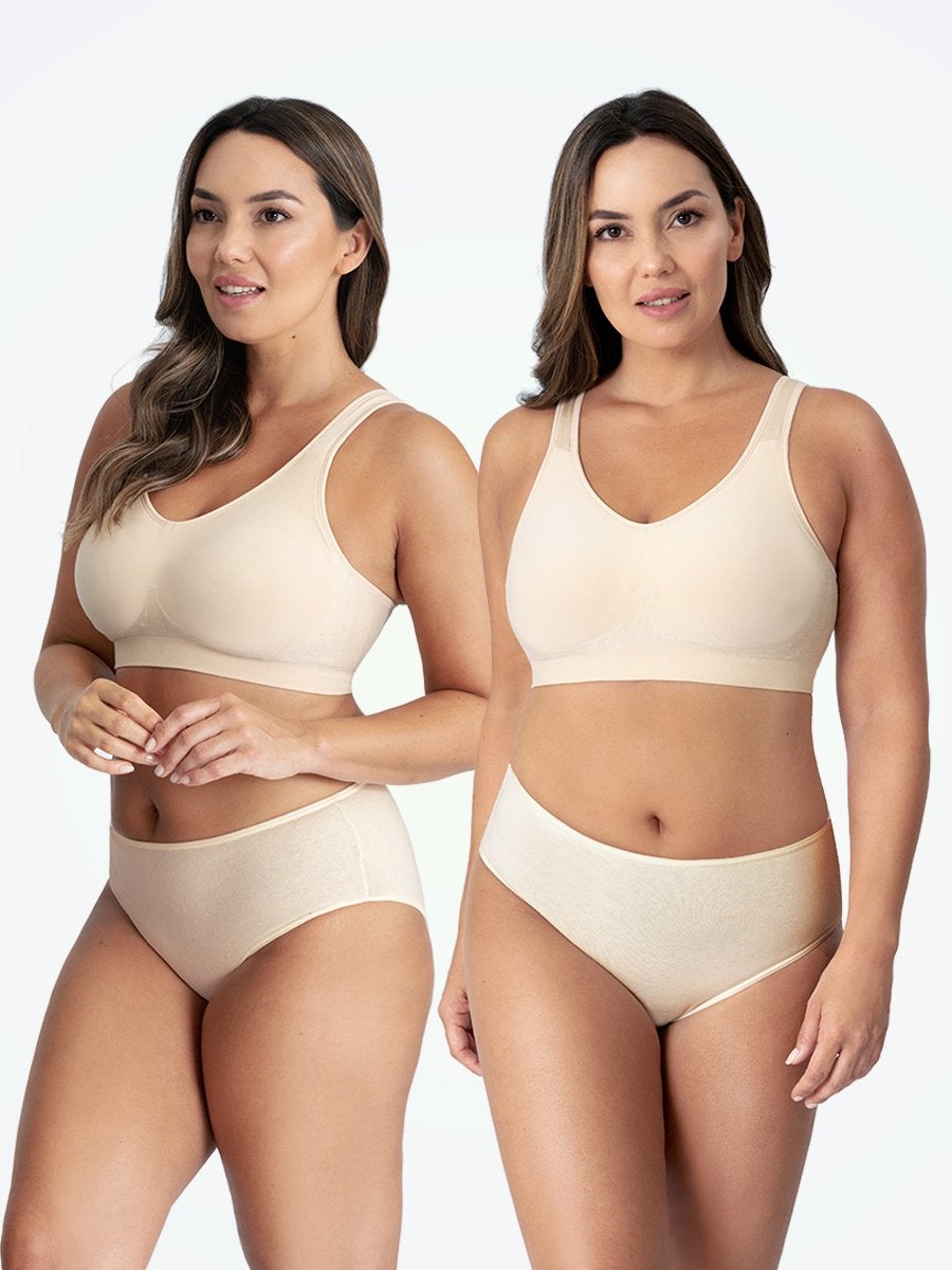 2-Pack Daily Comfort Wireless Shaper Bra
