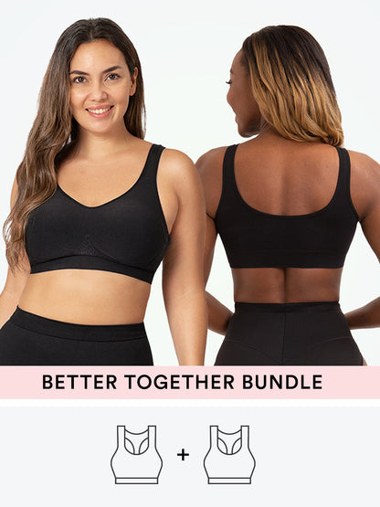 Bundle - 1 Shaping Bra + 1 Wireless Bralette